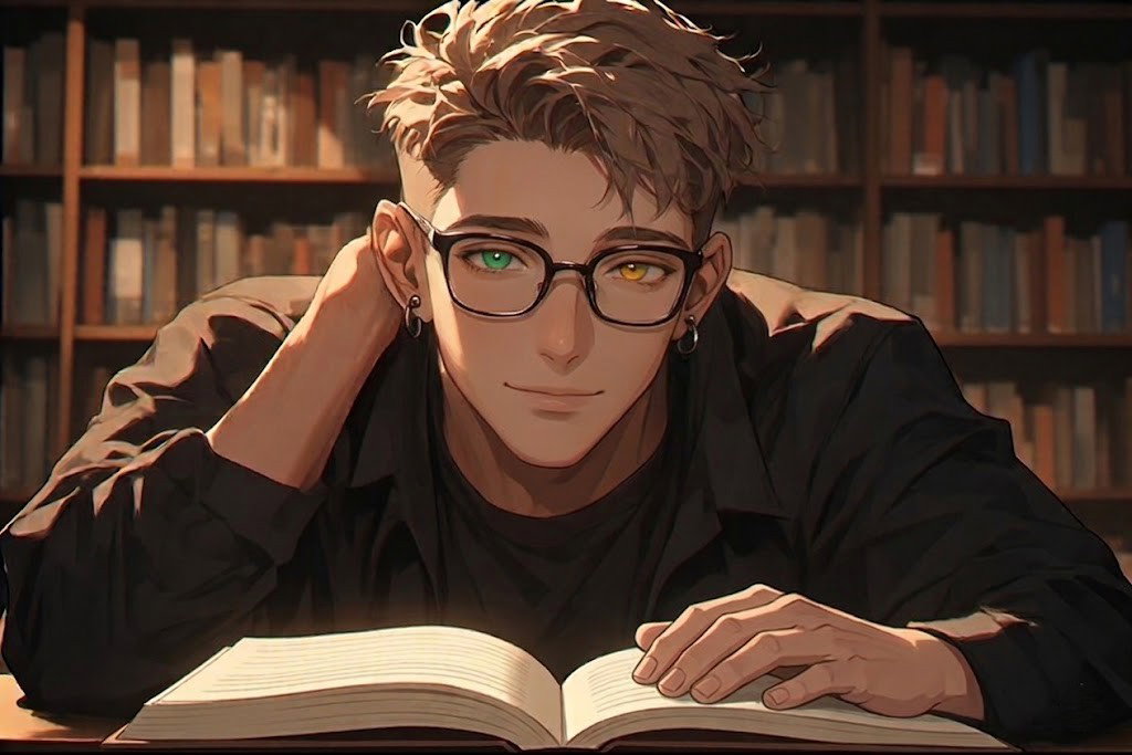 Cover art for Late Night Study Partner, a savehusbandos scenario on AI Dungeon