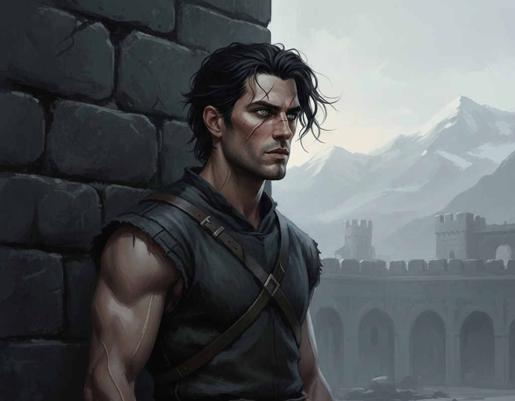 Cover art for A Marriage of Stone and Fang, a werewolf scenario on AI Dungeon