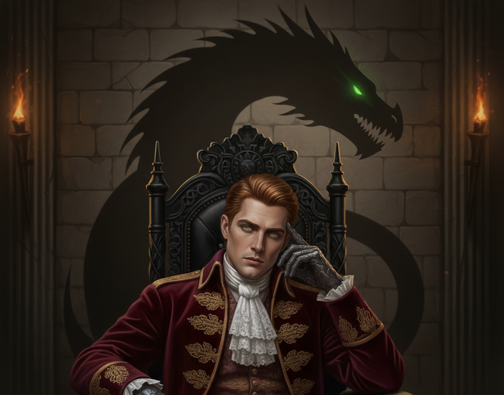 Cover art for The Cursed King's Bride, a dragon scenario on AI Dungeon