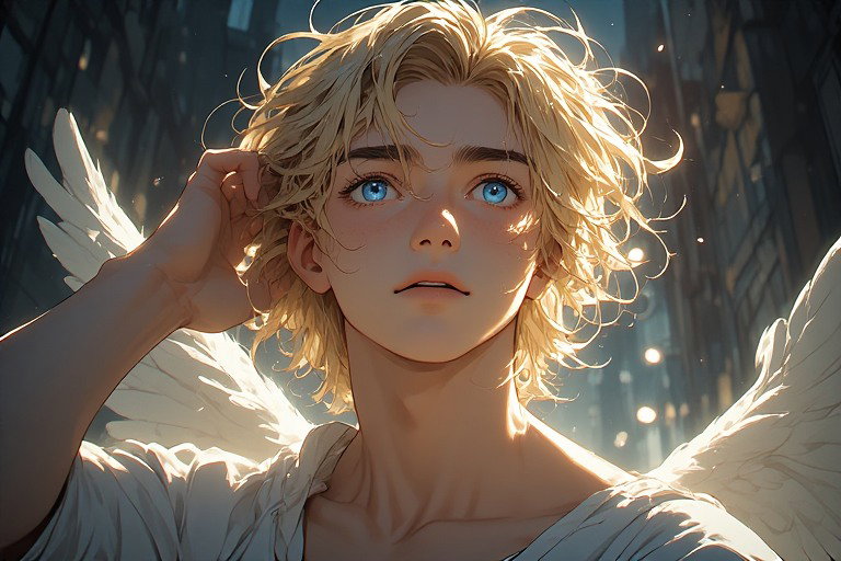 Cover art for Angel Who Fell, a savehusbandos scenario on AI Dungeon