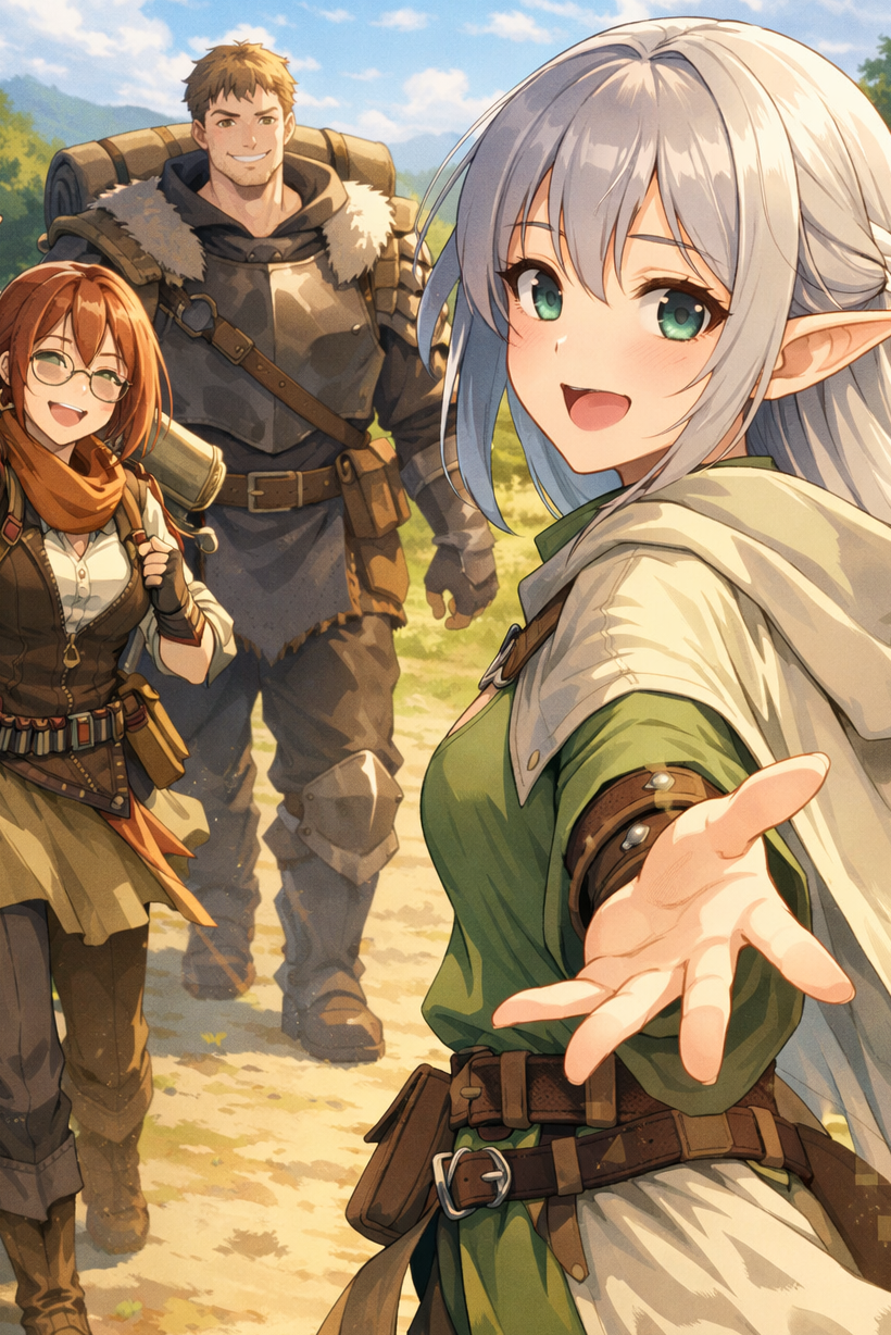 Cover art for After the Next Sky, a fantasy scenario on AI Dungeon