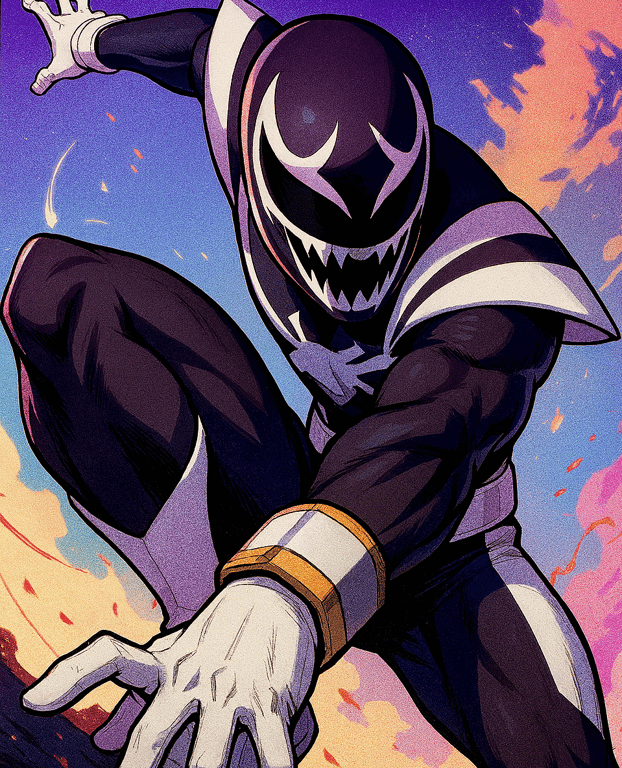 Cover art for Sentai Dark, a sentai scenario on AI Dungeon