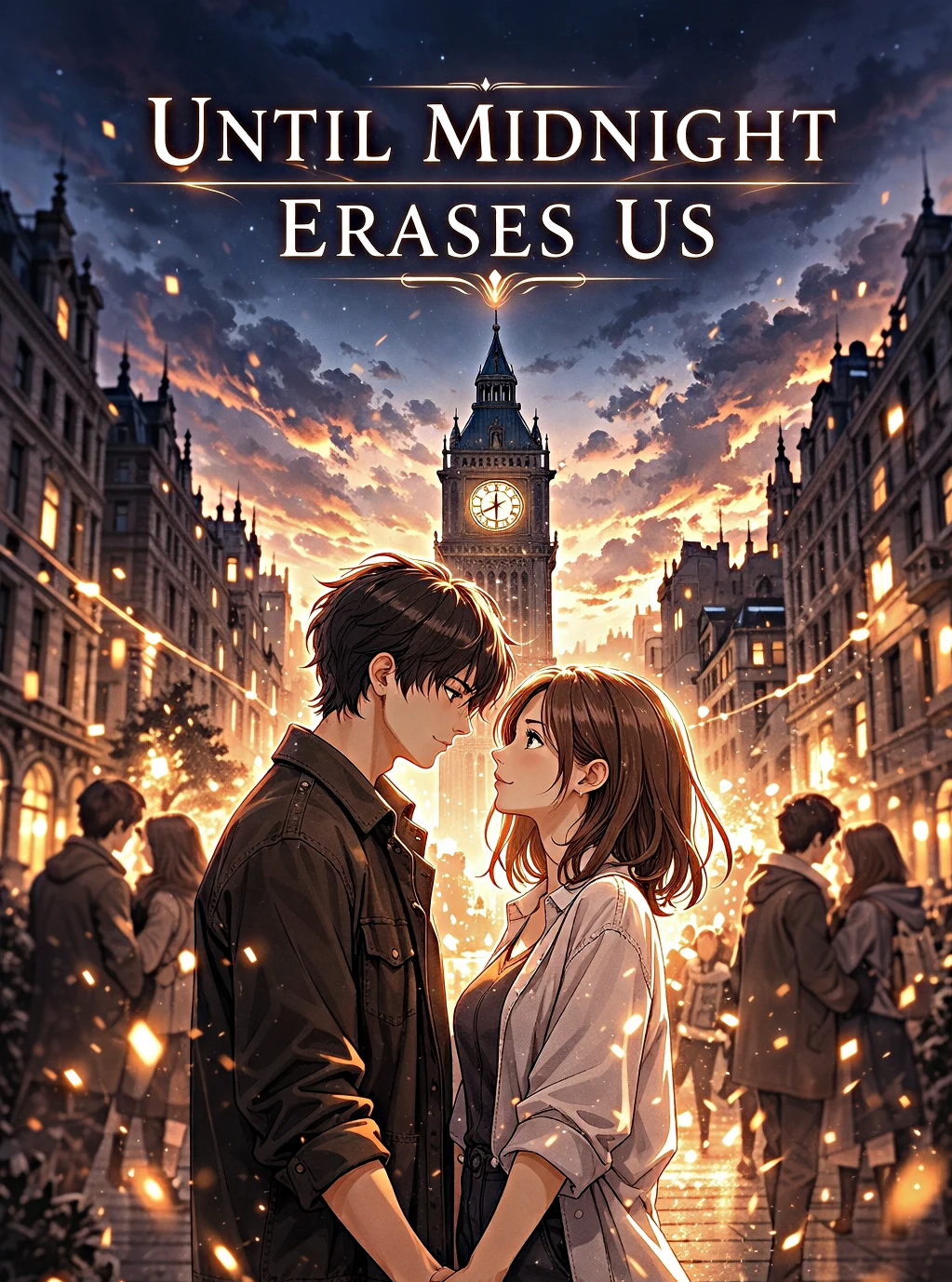 Cover art for Until Midnight Erases Us, a romance scenario on AI Dungeon
