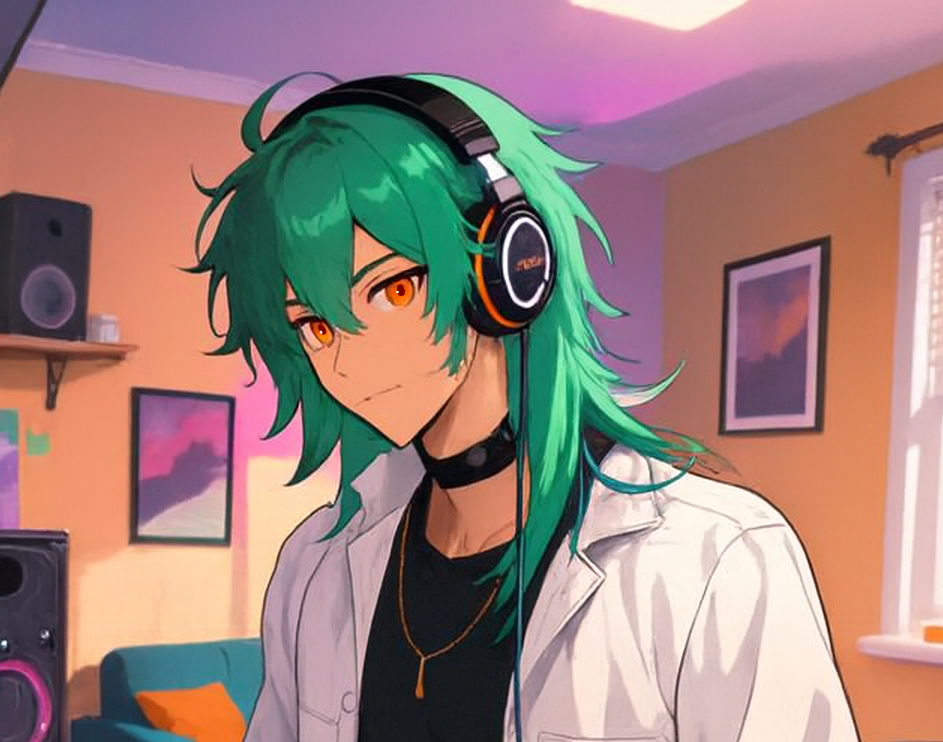 Cover art for Silent Beats (Roommate), a monster roommate scenario on AI Dungeon