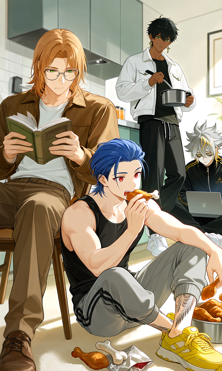 Cover art for New arrival (Roommate), a romance scenario on AI Dungeon