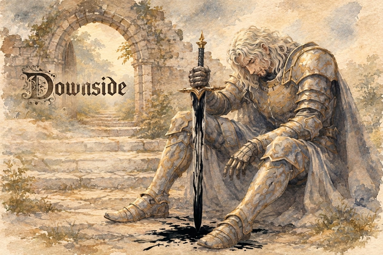 Cover art for Downside (AC, đźŽ, SAE, NGO), a post apocalyptic scenario on AI Dungeon