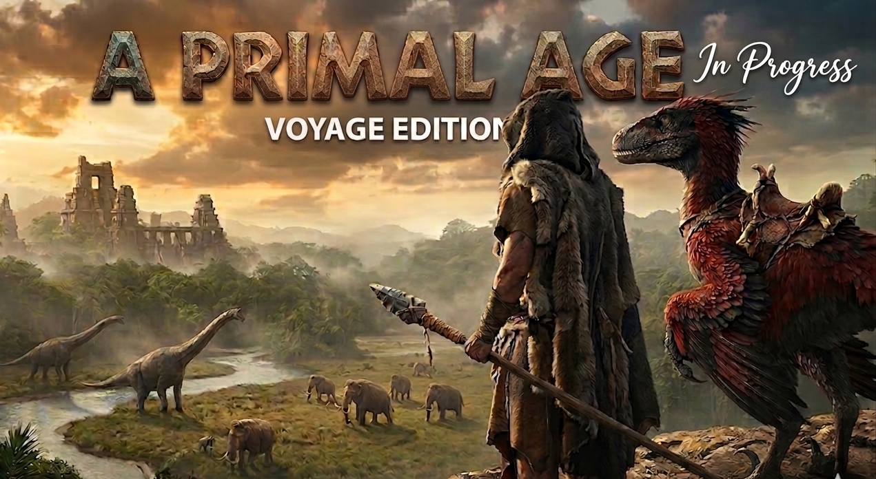 Cover art for A Primal Age: Voyage, a dinosaurs world on Voyage