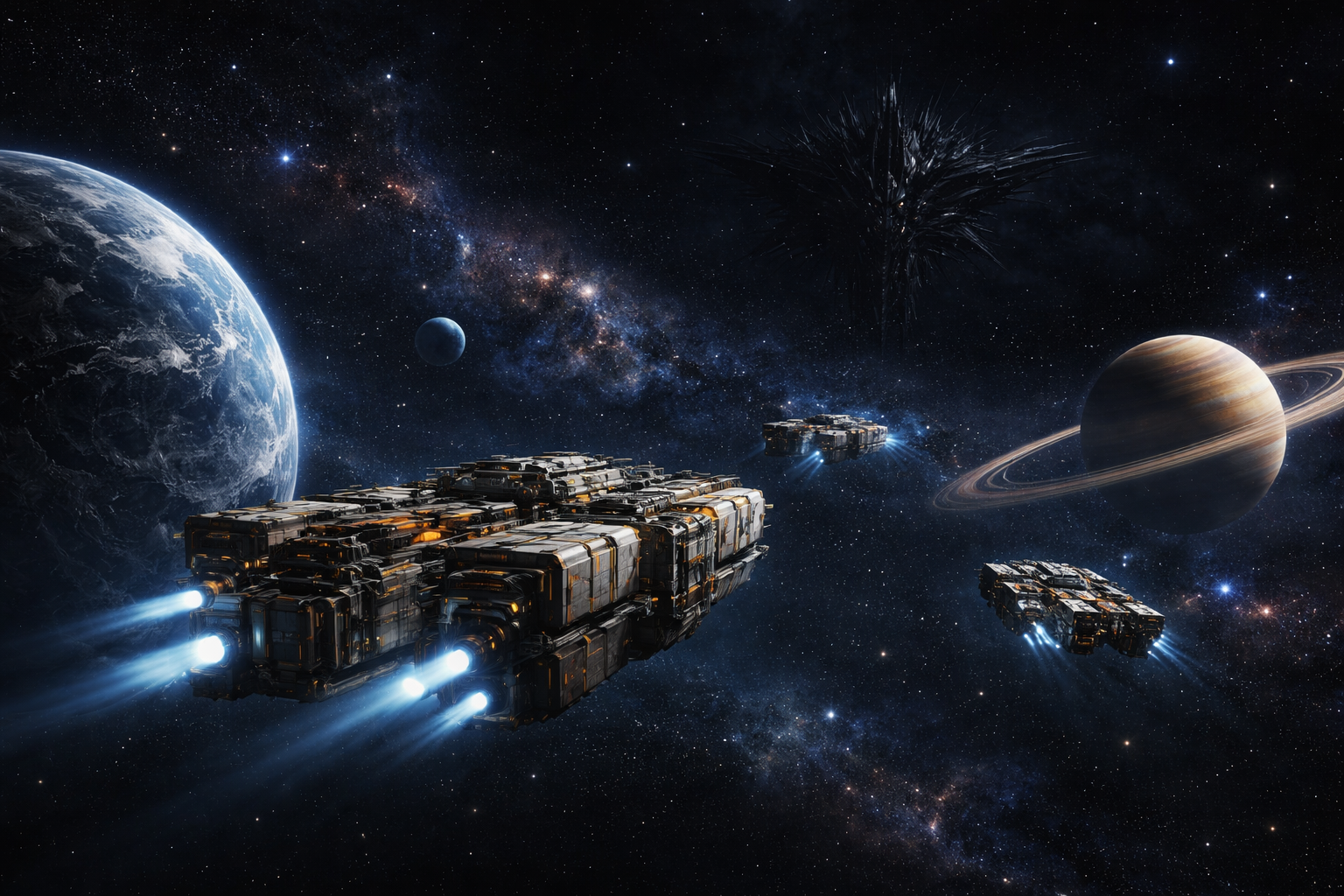 Cover art for Starbound, an aliens scenario on AI Dungeon