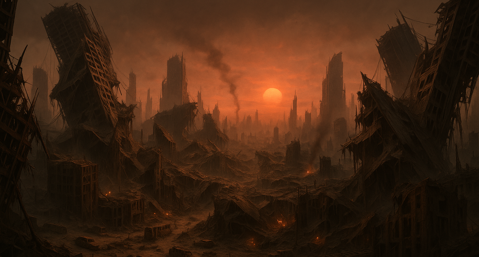 Cover art for Scorched Earth, an apocalyptic scenario on AI Dungeon