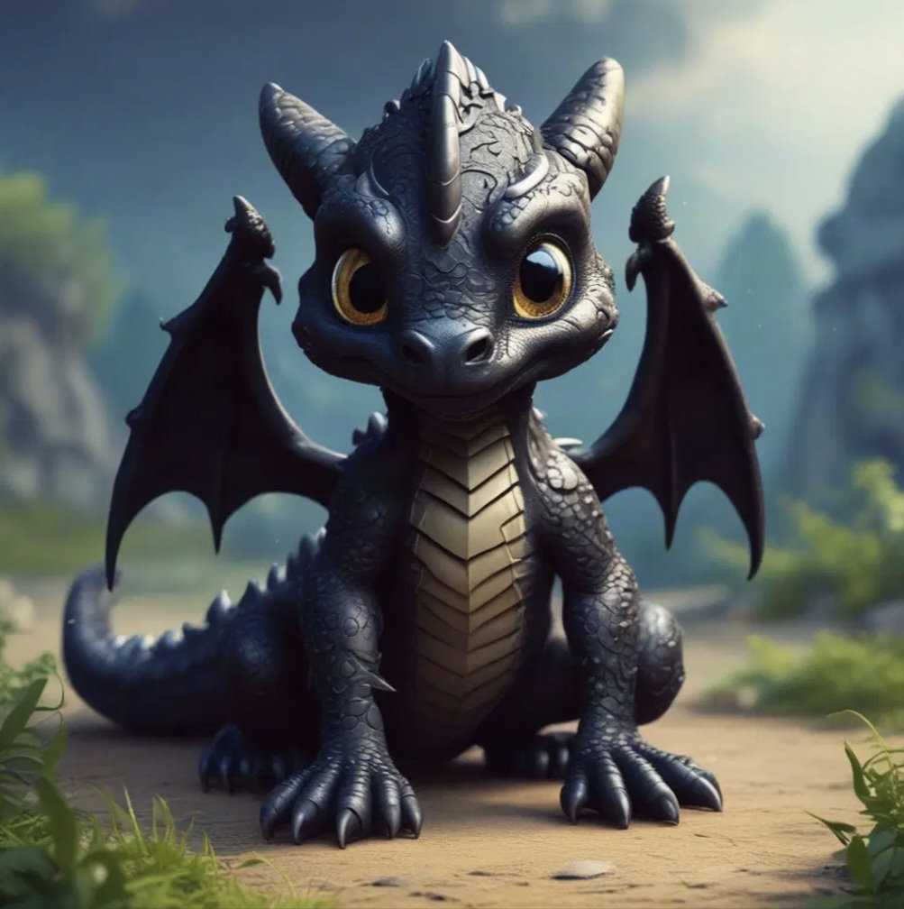 Cover art for The familiar Dragon on AI Dungeon