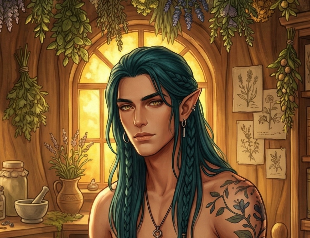 Cover art for Herbalist of Oakhaven (🎭), an auto cards scenario on AI Dungeon