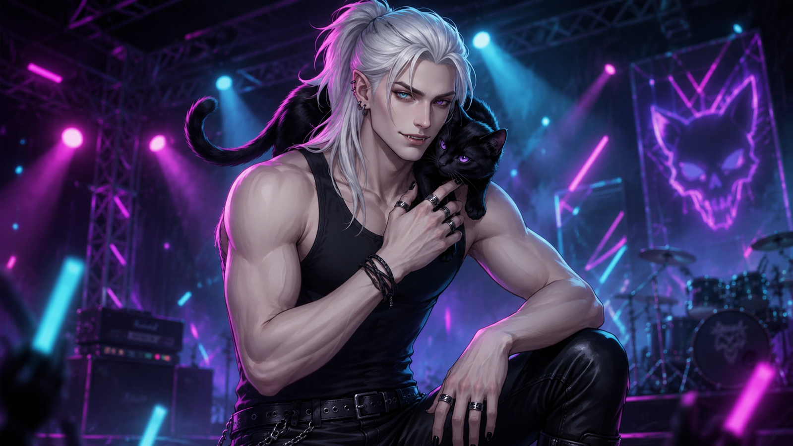 Cover art for Midnight Harmonies (🎭), a savehusbandos scenario on AI Dungeon