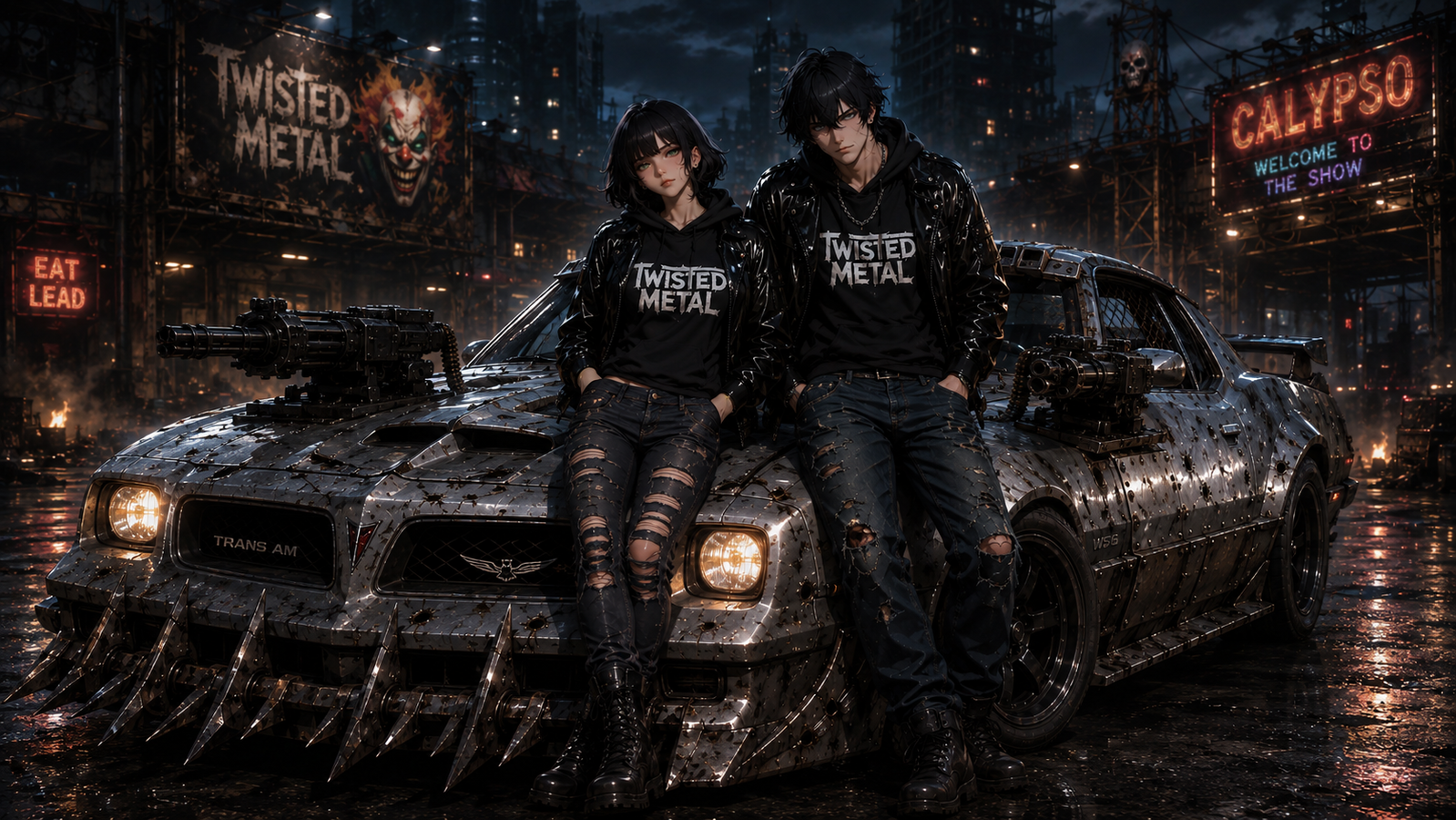 Cover art for Twisted Metal: A Match Made in Hell (🎭), an innerself scenario on AI Dungeon