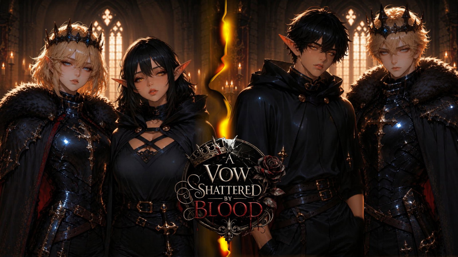 Cover art for A Vow Shattered by Blood (π), an inner self scenario on AI Dungeon