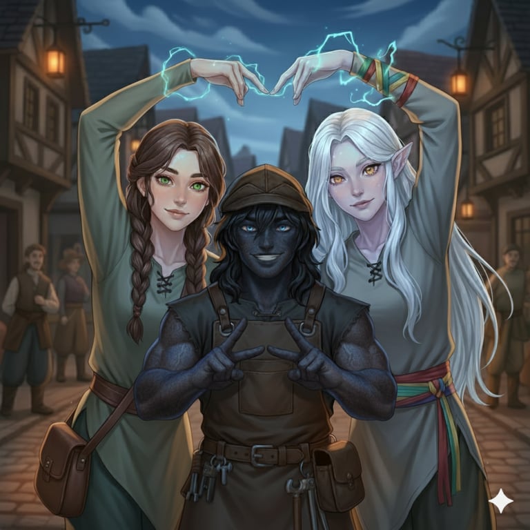 Cover art for Keyport Chronicles: The Ember & Compass Guild, a magic scenario on AI Dungeon