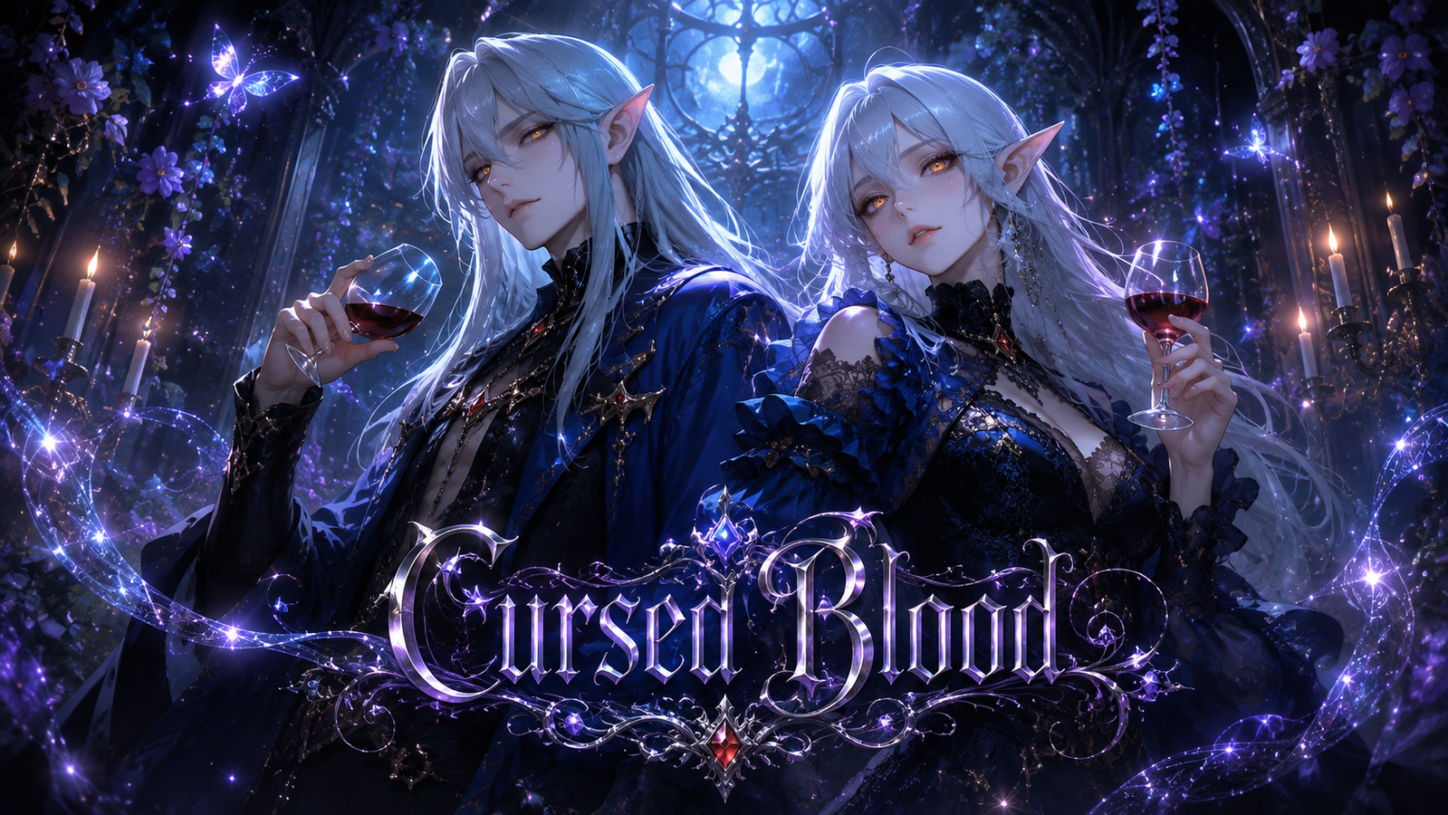 Cover art for Cursed Blood (🎭), an inner self scenario on AI Dungeon