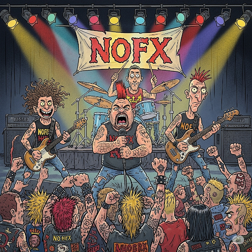 Cover art for Punk Rocker 'Punk A.F.', a music scenario on AI Dungeon