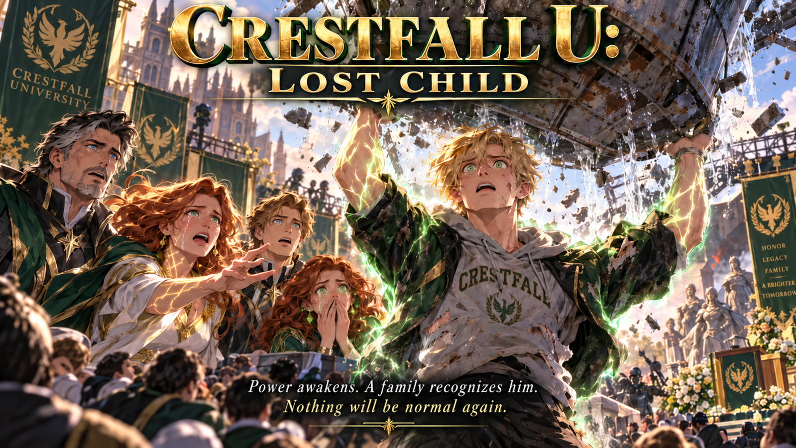 Cover art for Crestfall U: Lost Child, a crestfall scenario on AI Dungeon