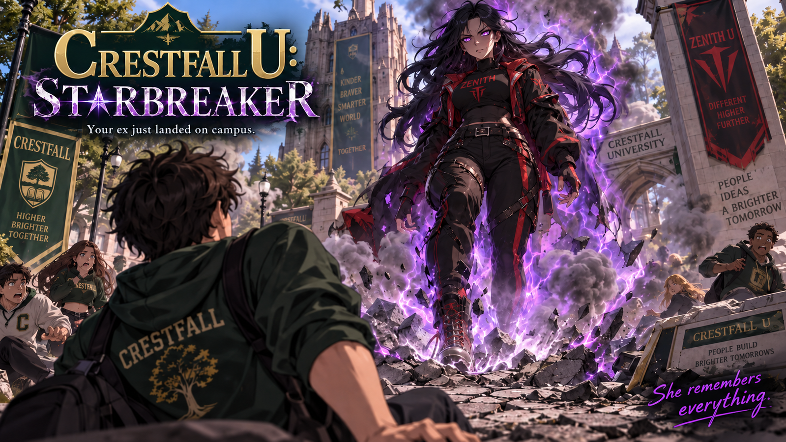Cover art for Crestfall U: Starbreaker, a crestfall scenario on AI Dungeon