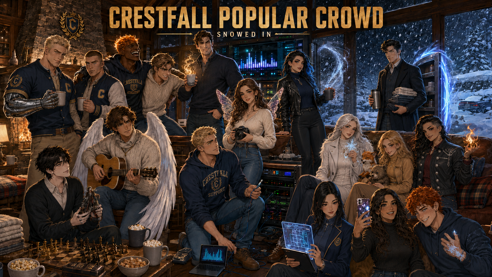 Cover art for Crestfall U: Popular Kids Retreat, a crestfall scenario on AI Dungeon