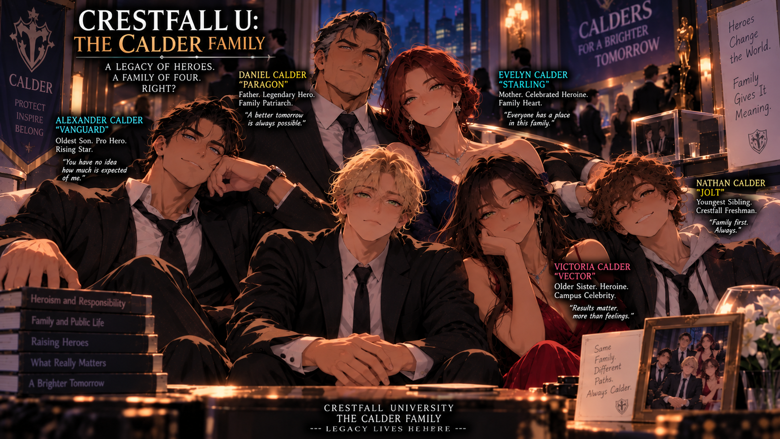 Cover art for Crestfall U: Calder Family's Forgotten Child, a crestfall scenario on AI Dungeon