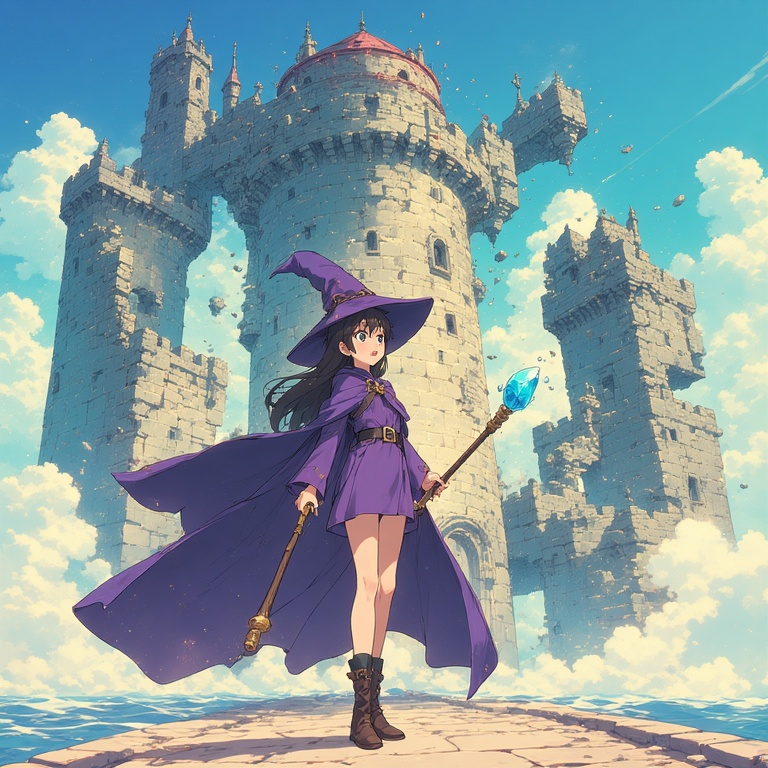 Cover art for The Wizard's Misbehaving Tower(IS), a magic scenario on AI Dungeon