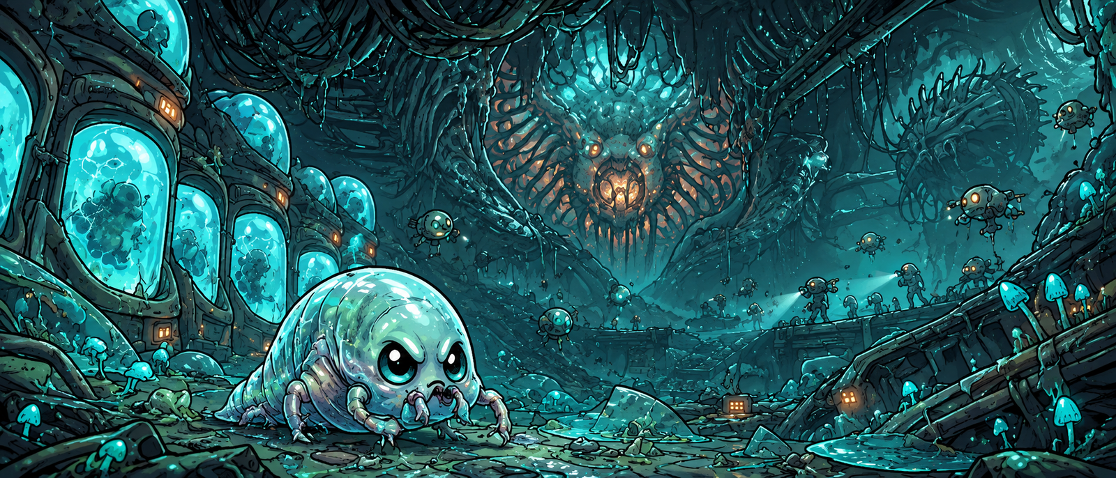 Cover art for Reborn as a Starspawn Monster, a starspawn world on Voyage