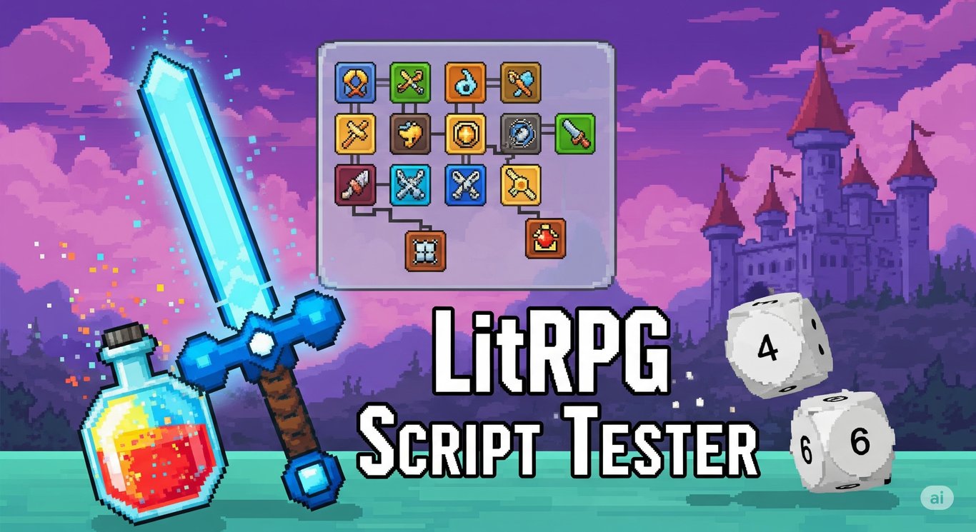 Cover art for LitRPG Script tester, a lit rpg scenario on AI Dungeon