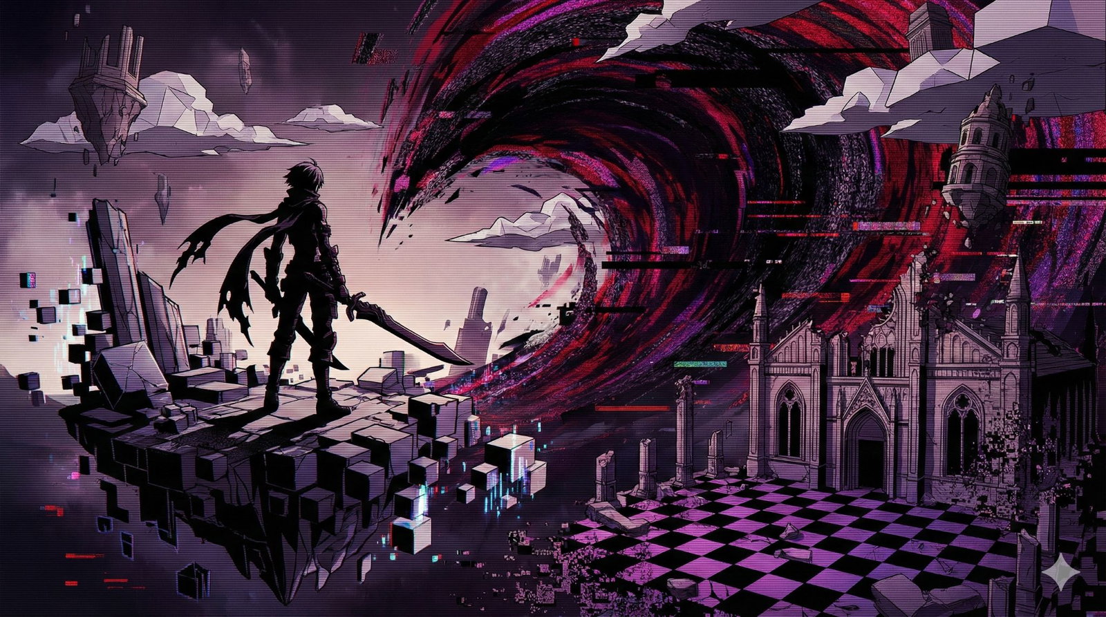 Cover art for .hack//GRAVEYARD: The Silent Server, a hack adventure on AI Dungeon