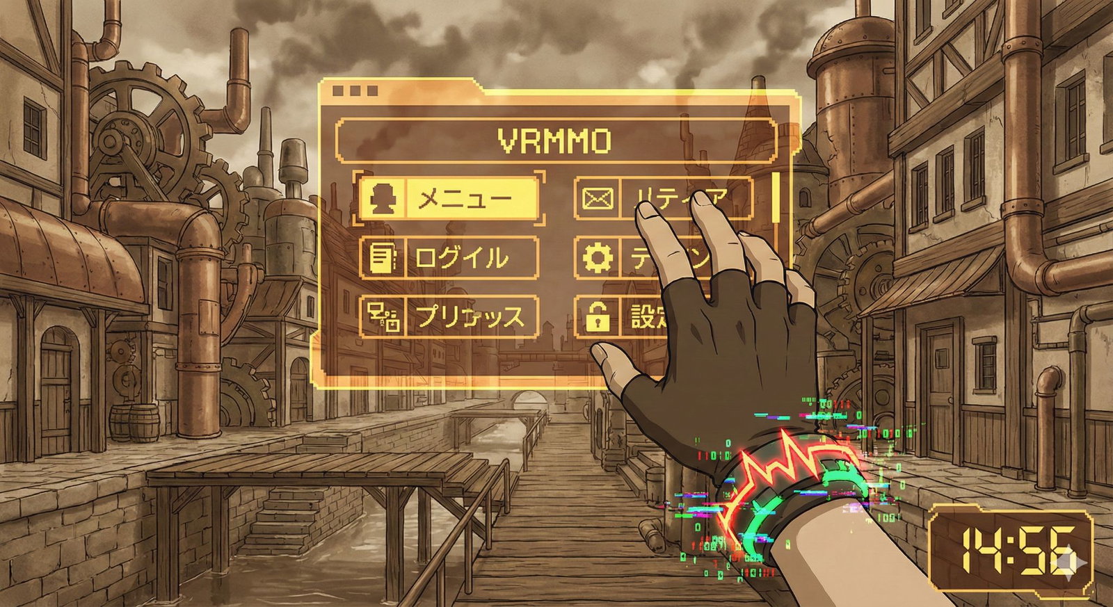 Cover art for .hack//Fragment: The World R:1, a cyberpunk scenario on AI Dungeon