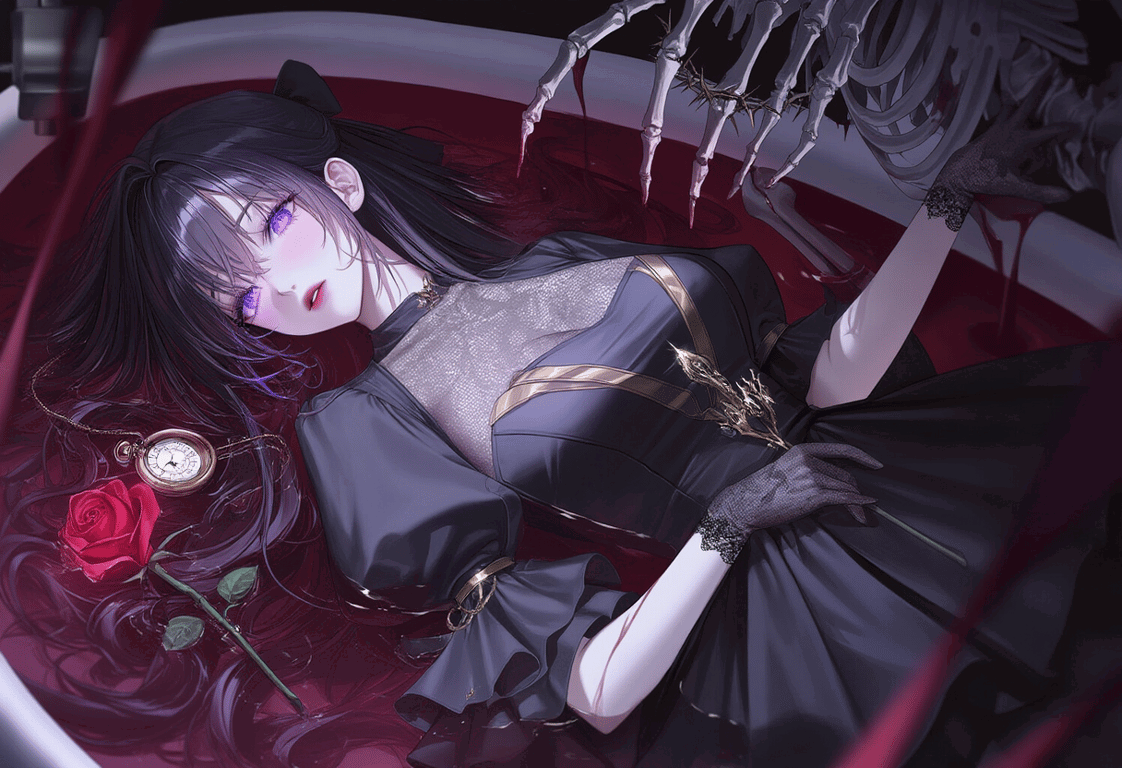 Cover art for 🥀The Rose of Requiem, an isekai scenario on AI Dungeon