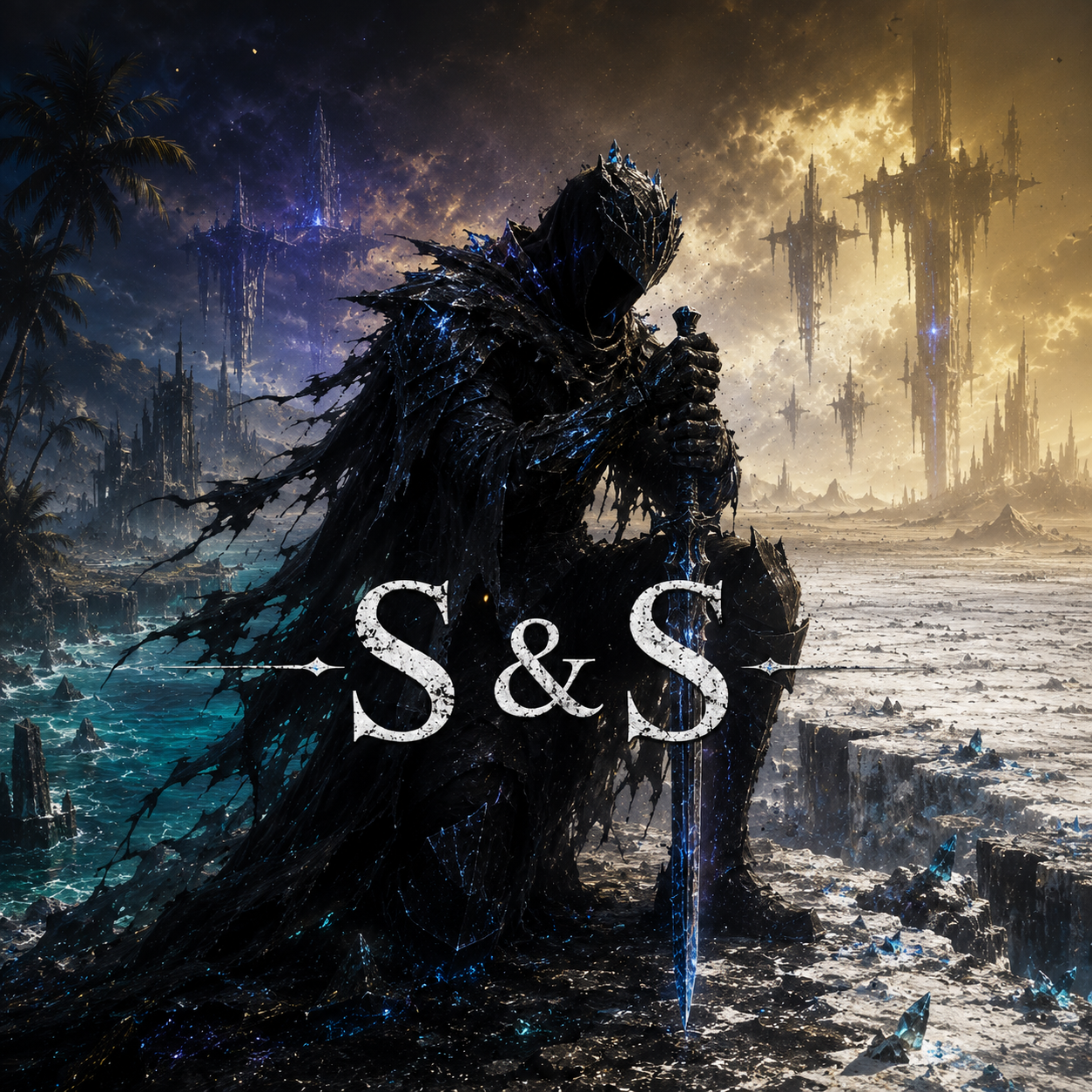Cover art for Salt & Sapphire, a fantasy world on Voyage