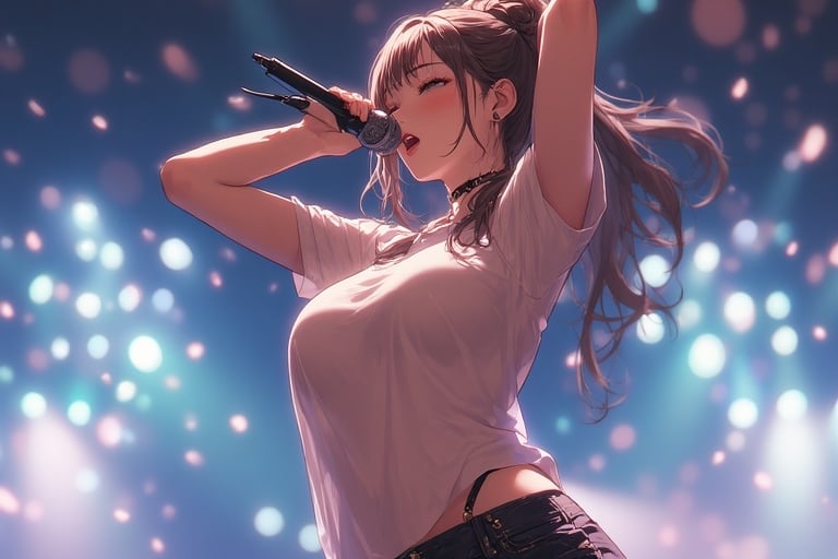 Cover art for Rise to Stardom 🎤, a music scenario on AI Dungeon