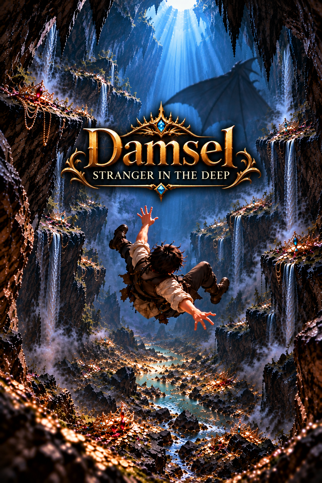 Cover art for Damsel: Stranger In The Deep, a fantasy scenario on AI Dungeon