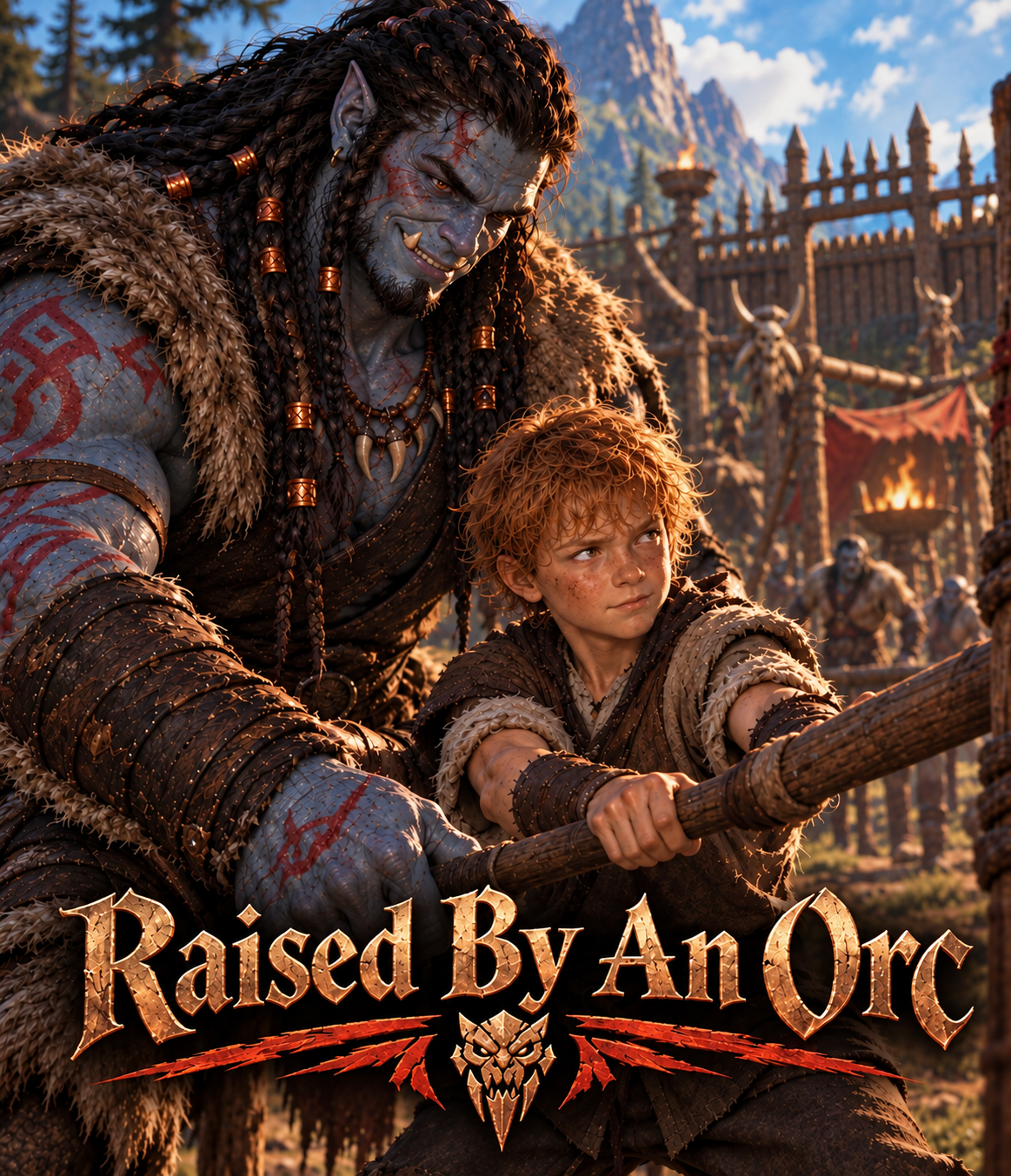 Cover art for Raised By An Orc ♂️, an orc scenario on AI Dungeon