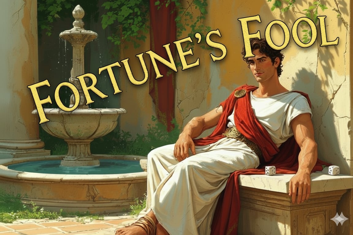 Cover art for Fortune’s Fool, a comedy scenario on AI Dungeon