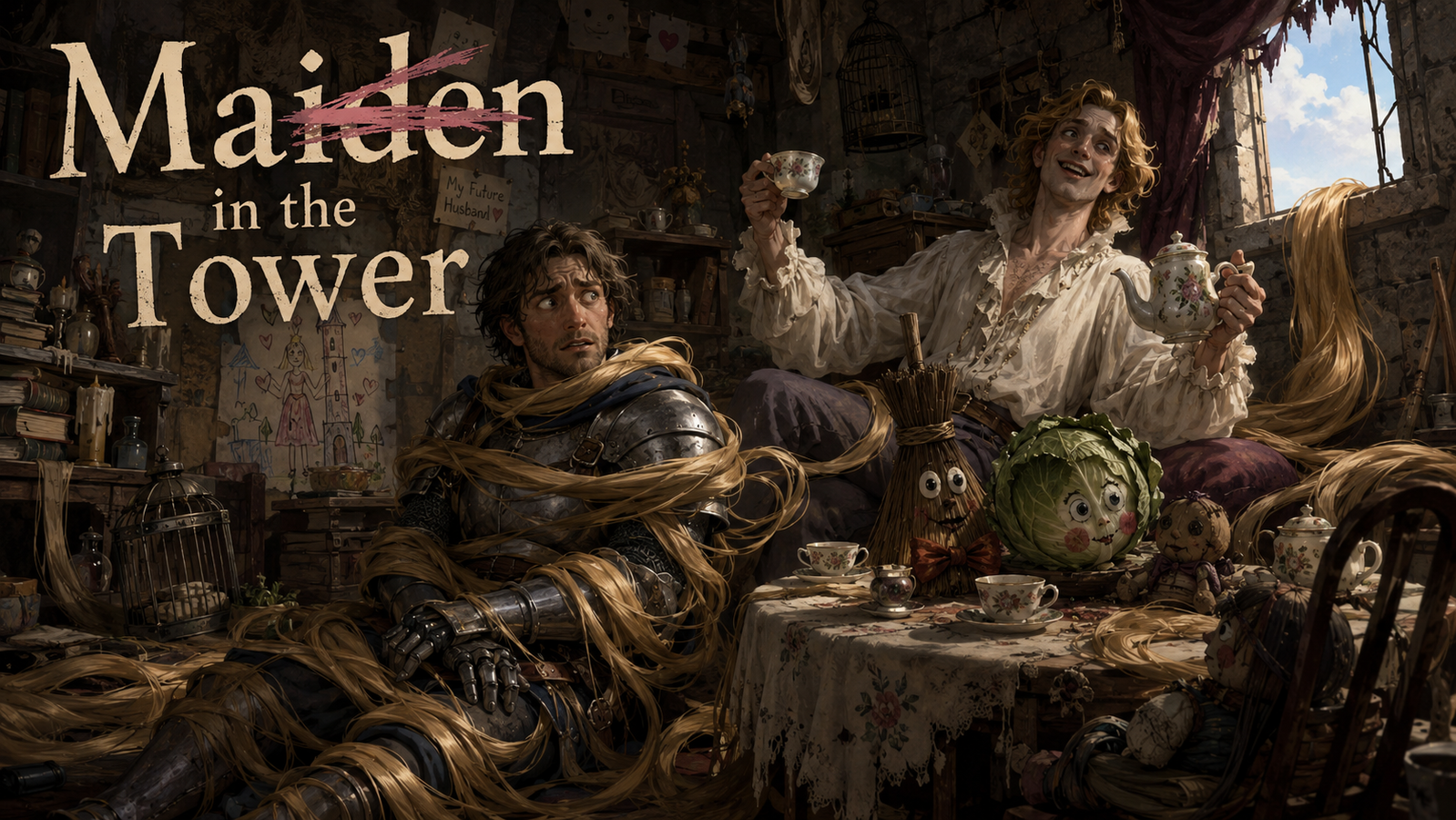 Cover art for Man in the Tower, a fantasy scenario on AI Dungeon