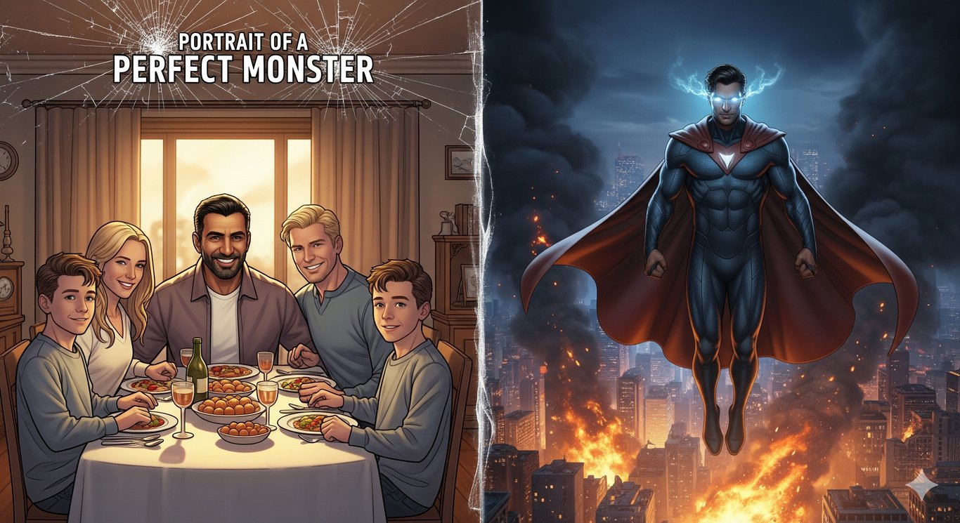 Cover art for Portrait of a Perfect Monster, a superpowers scenario on AI Dungeon