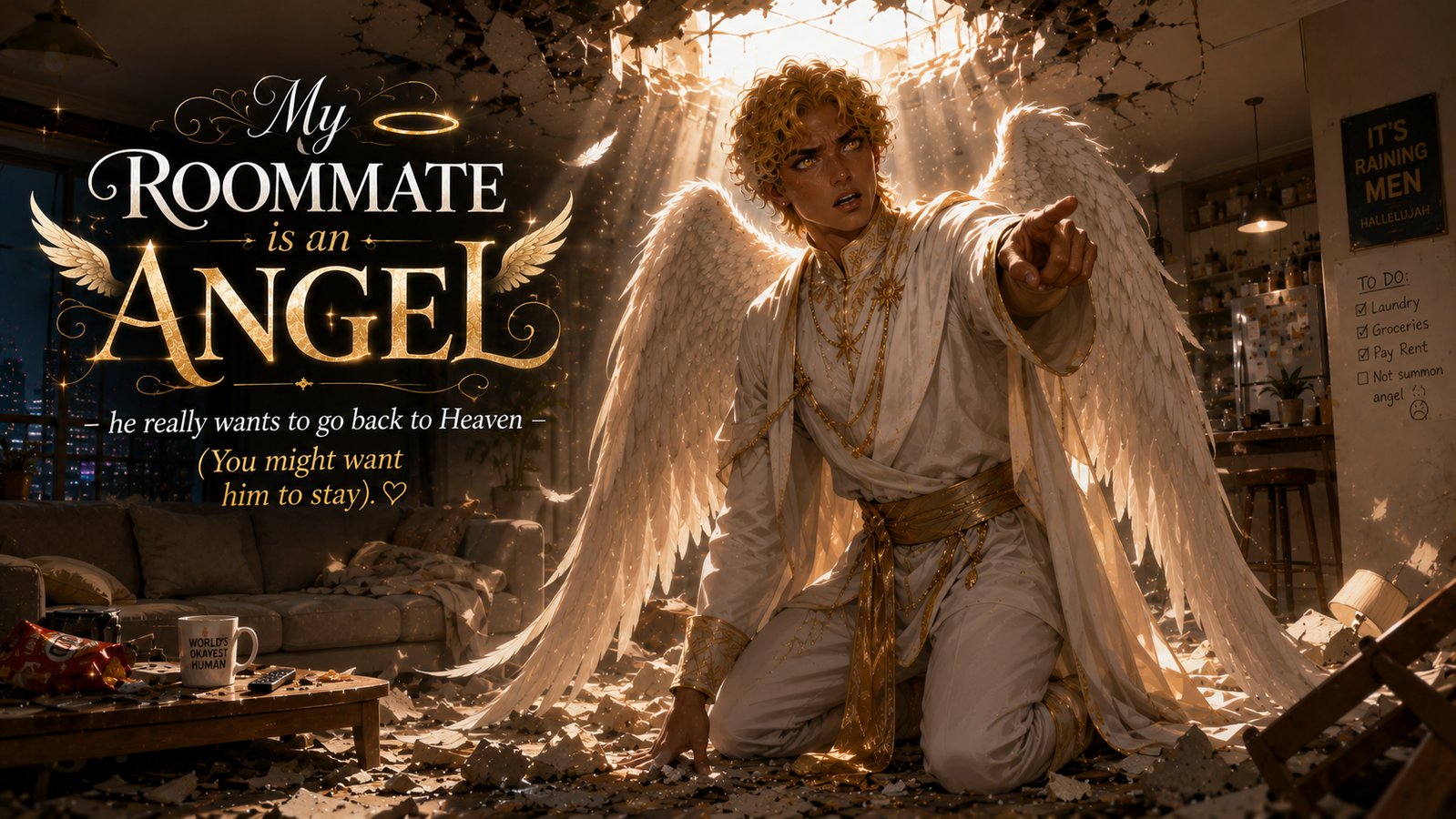 Cover art for Roommate is an Angel , a my roommate is a scenario on AI Dungeon