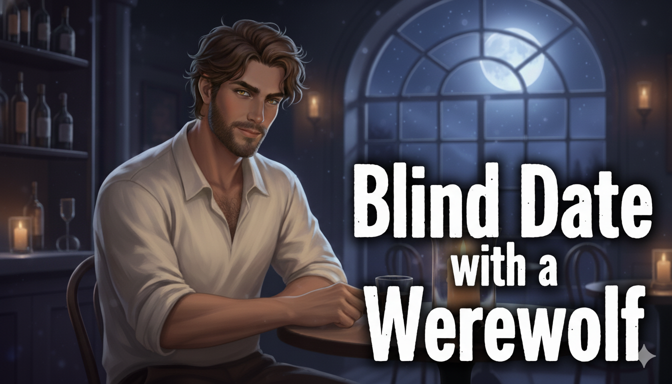 Cover art for Blind Date with a Werewolf, a modern fantasy scenario on AI Dungeon