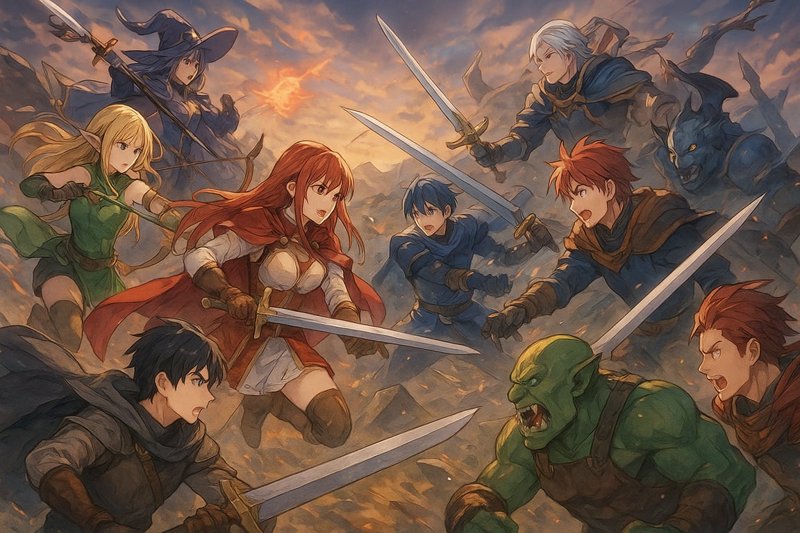 Cover art for Heroes Are Just Entertainment, a heroes scenario on AI Dungeon