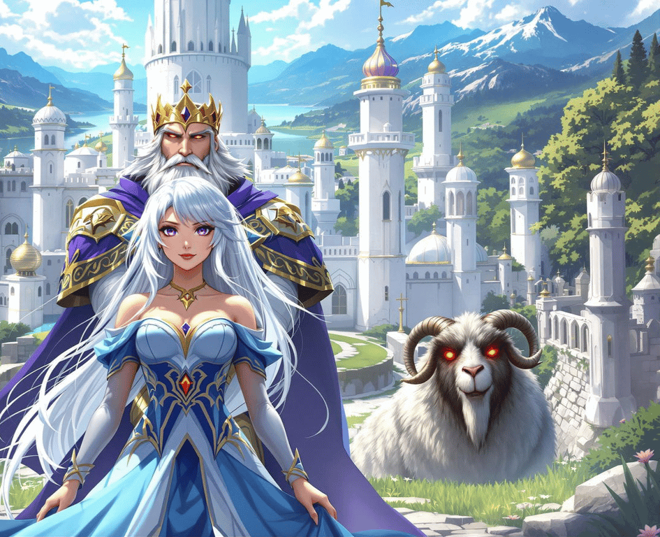 Cover art for The Royal Challenge, a trial scenario on AI Dungeon
