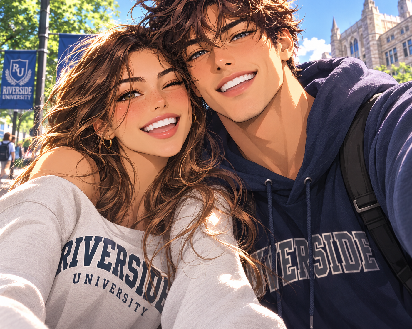Cover art for Assigned College Partner ðŸŽ, a romance scenario on AI Dungeon