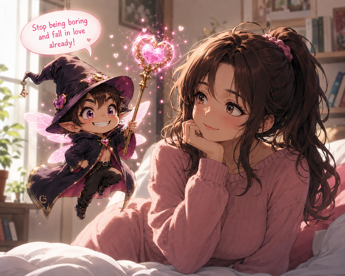 Cover art for Stuck In A Romance Game, a romance scenario on AI Dungeon