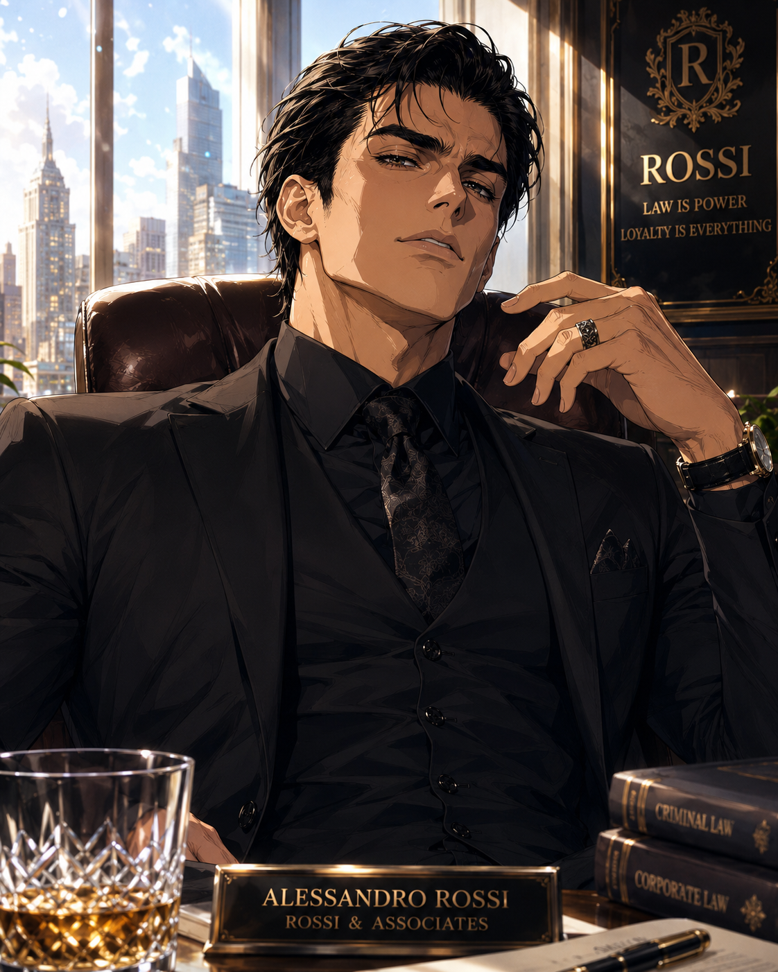 Cover art for The prosecutor is my mate ðŸŽ, a werewolf scenario on AI Dungeon