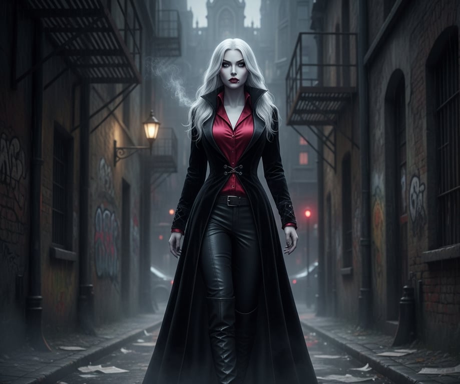 Cover art for I became a creature of the night , a vampire scenario on AI Dungeon