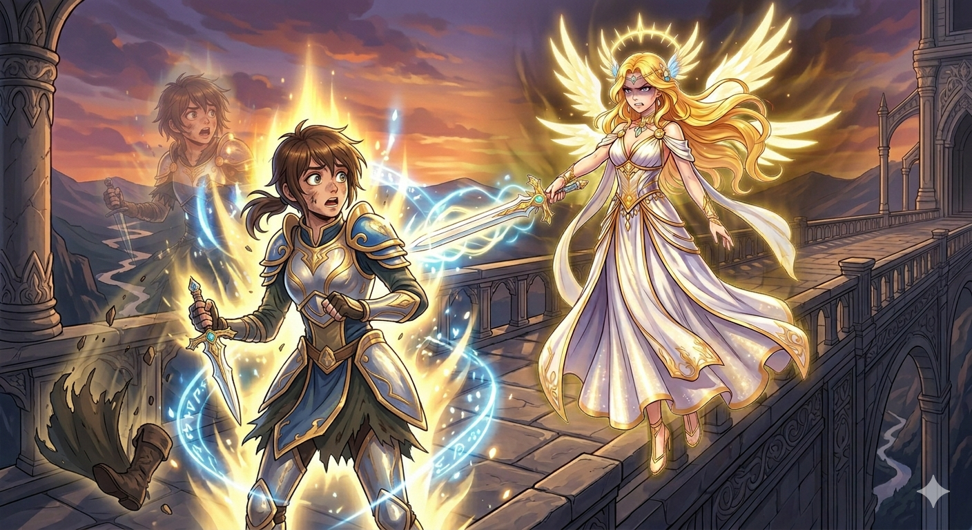 Cover art for Becoming the Heroine (Inner Self), a tf scenario on AI Dungeon