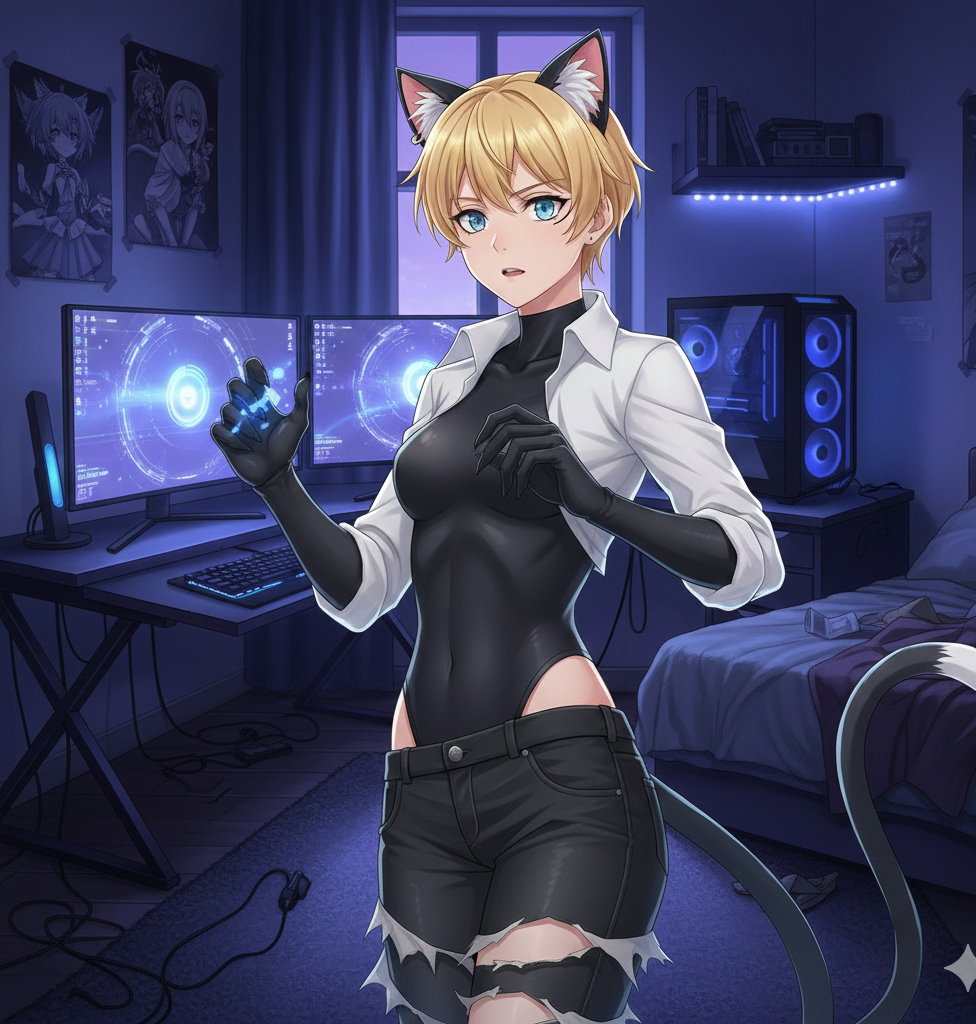 Cover art for Becoming my game Avatar (with Auto-Card), an autocards scenario on AI Dungeon