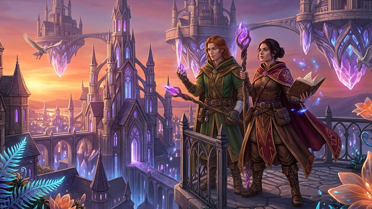 Cover art for Life as a Magic User, a magic scenario on AI Dungeon