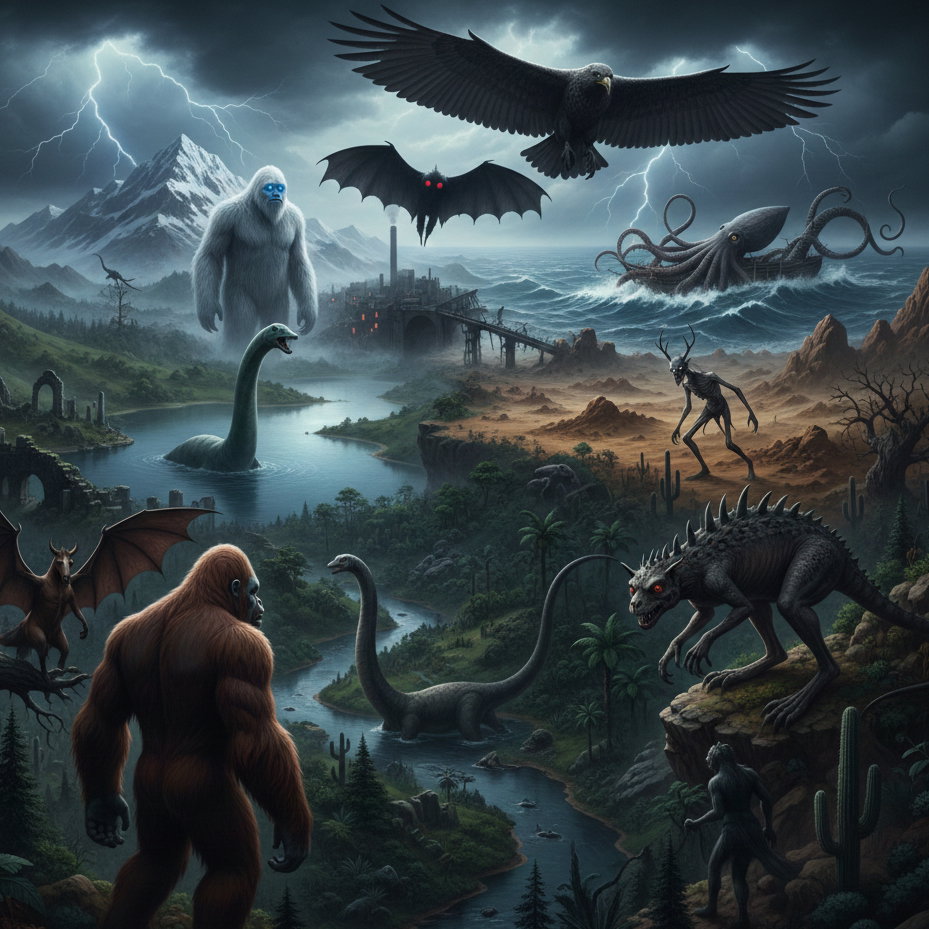 Cover art for Life as a Cryptid , a cyrptid scenario on AI Dungeon
